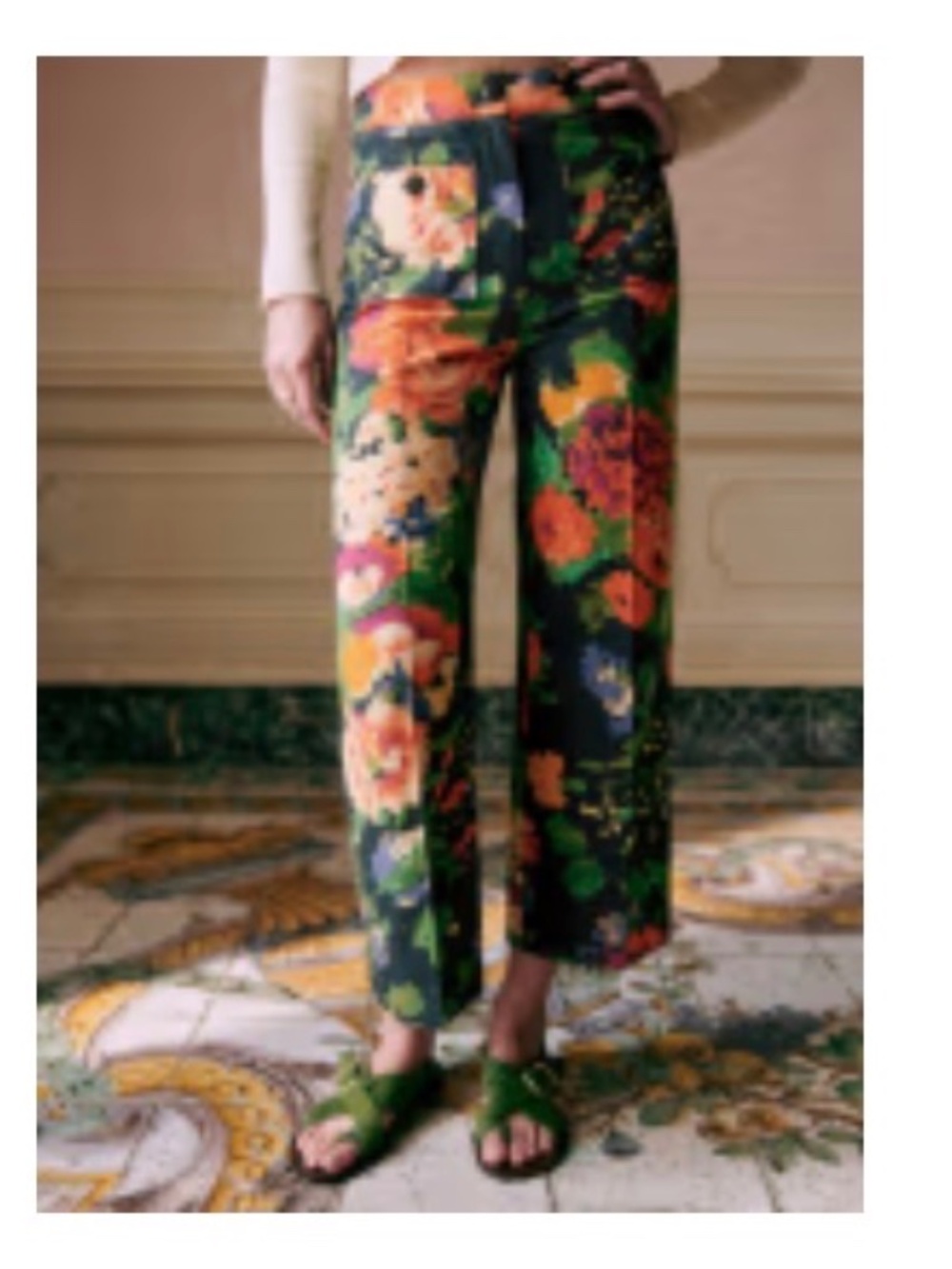 Sezane Emilio Trousers Trianon Print - Size 6